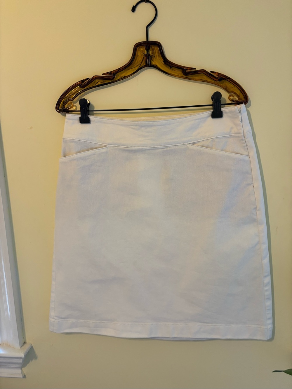 Talbots white Denim Skirt